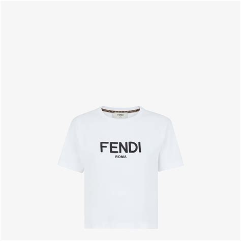 fendi roma t shirt white|Fendi superboy t shirt.